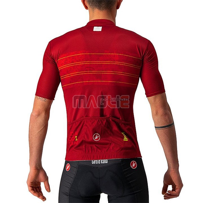 Maglia Giro d'Italia Manica Corta 2021 Rosso